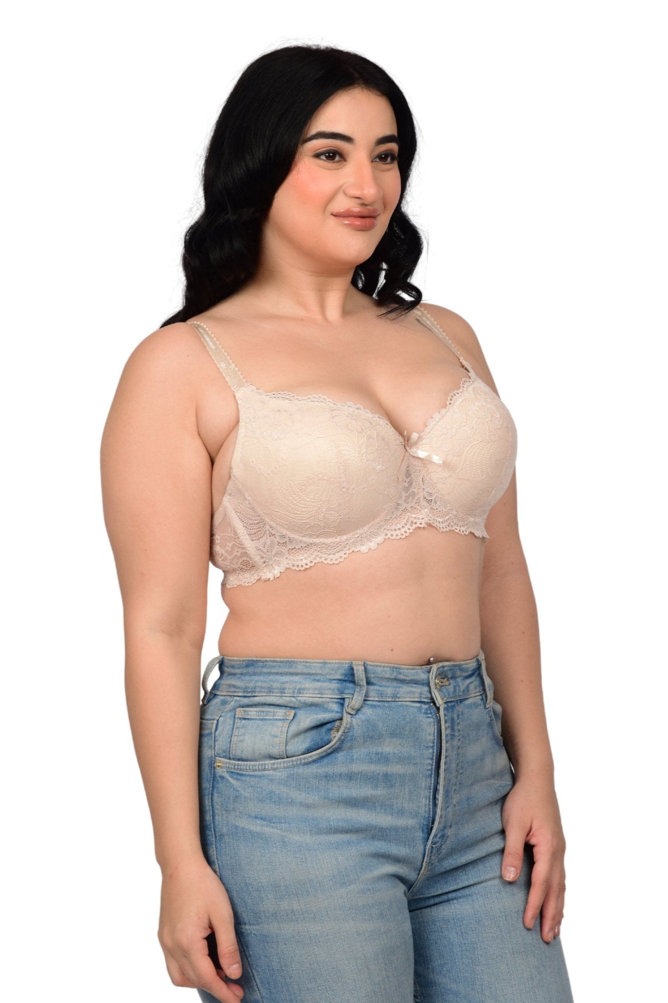 Bare Dezire Demi Cup Underwired Comfortable T-Shirt Padded Bra for Women - Bare Dezire