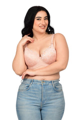 Bare Dezire Demi Cup Underwired Padded Plus Size Comfortable Bra for women - Bare Dezire