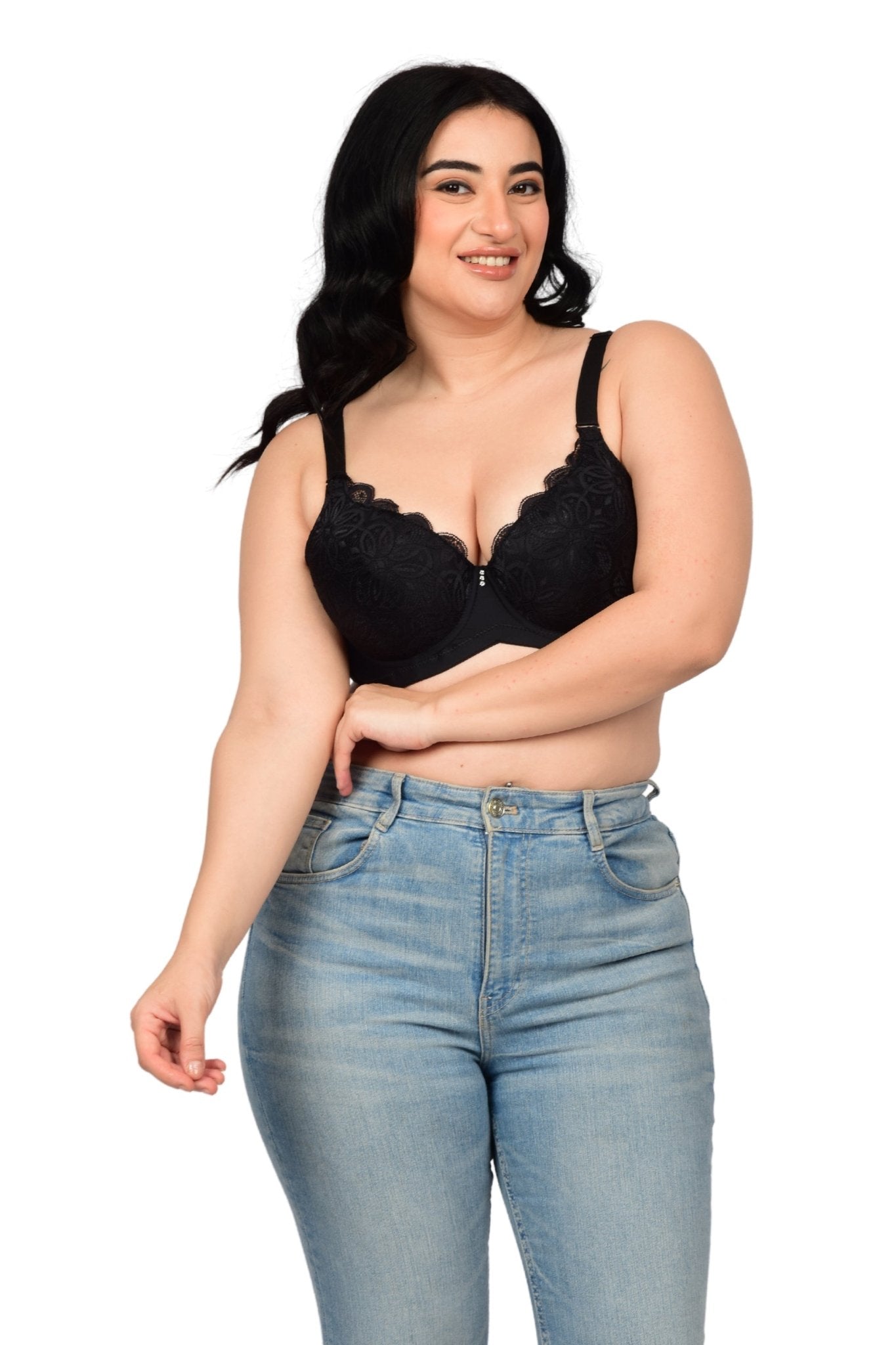 Bare Dezire Demi Cup Underwired Padded Plus Size Comfortable Bra for women - Bare Dezire