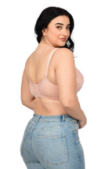 Bare Dezire Demi Cup Underwired Padded Plus Size Comfortable Bra for women - Bare Dezire