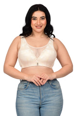 Bare Dezire Full Coverage Bralette Plus Size Padded Lace Bra for Women - Bare Dezire