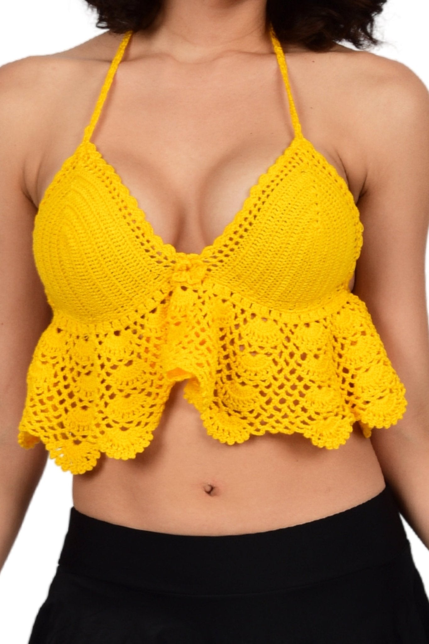 Bare Dezire Knitted Halter Tank Top Bralette For Women - Bare Dezire