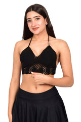 Bare Dezire Knitted Halter Tank Top Bralette For Women - Bare Dezire