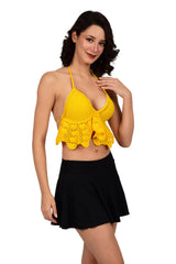 Bare Dezire Knitted Halter Tank Top Bralette For Women - Bare Dezire