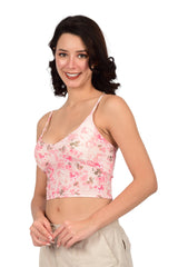 Bare Dezire Lightly Padded Floral printed Cami Top for Women Available in Different Colors - Bare Dezire