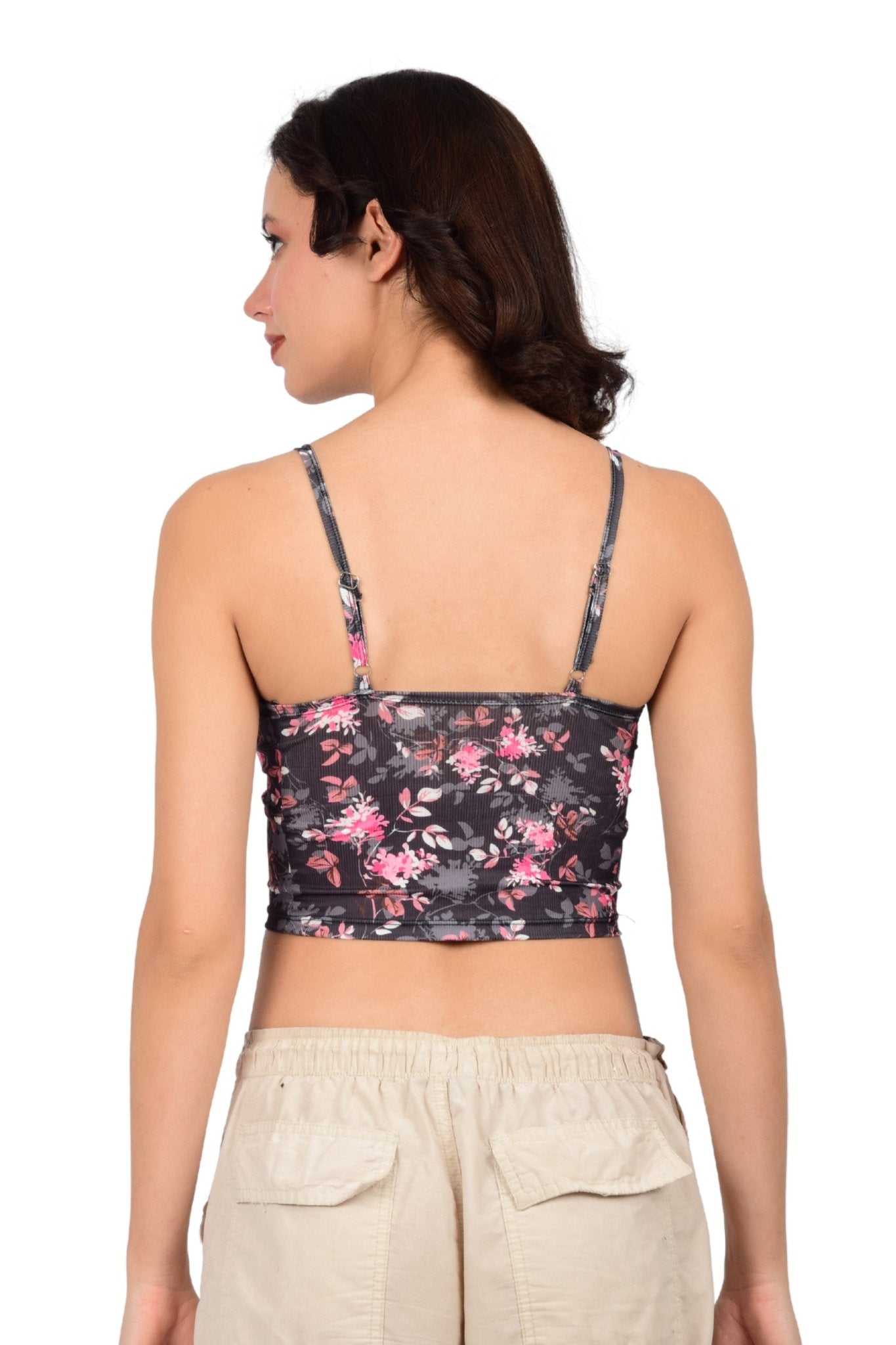 Bare Dezire Lightly Padded Floral printed Cami Top for Women Available in Different Colors - Bare Dezire