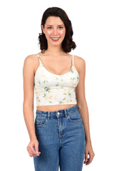 Bare Dezire Lightly Padded Floral printed Cami Top for Women Available in Different Colors - Bare Dezire