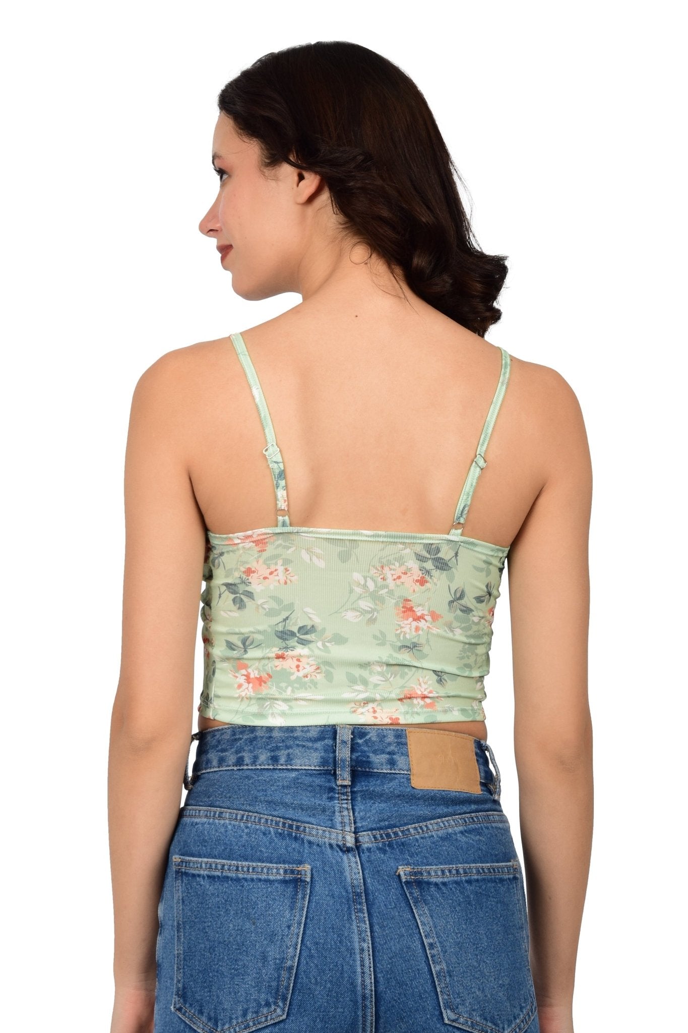 Bare Dezire Lightly Padded Floral printed Cami Top for Women Available in Different Colors - Bare Dezire