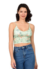 Bare Dezire Lightly Padded Floral printed Cami Top for Women Available in Different Colors - Bare Dezire