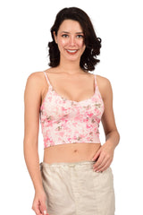 Bare Dezire Lightly Padded Floral printed Cami Top for Women Available in Different Colors - Bare Dezire