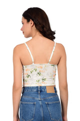 Bare Dezire Lightly Padded Floral printed Cami Top for Women Available in Different Colors - Bare Dezire