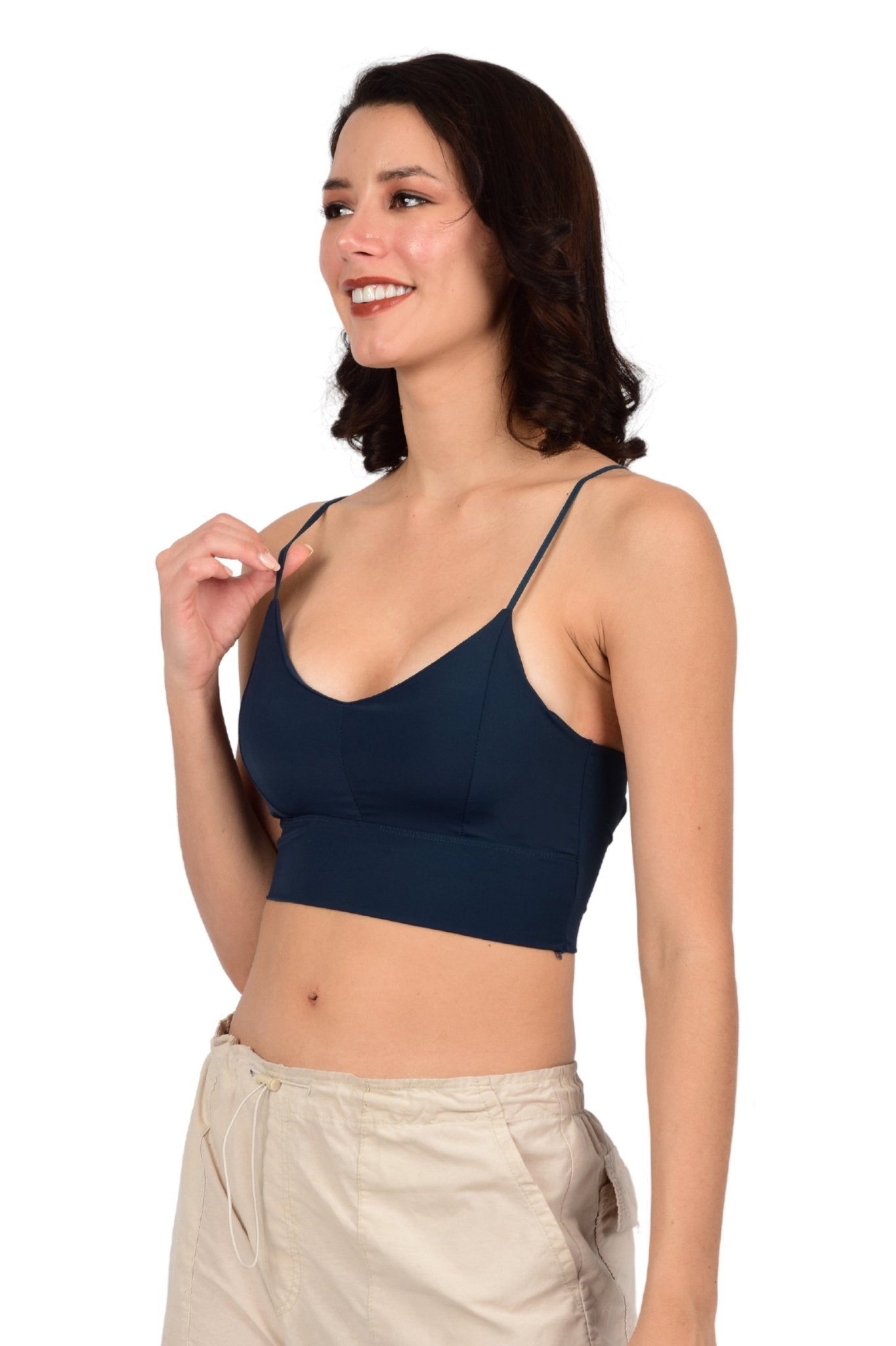 Bare Dezire Lightly Padded Non Wired Full Coverage Cami Top For Women - Bare Dezire