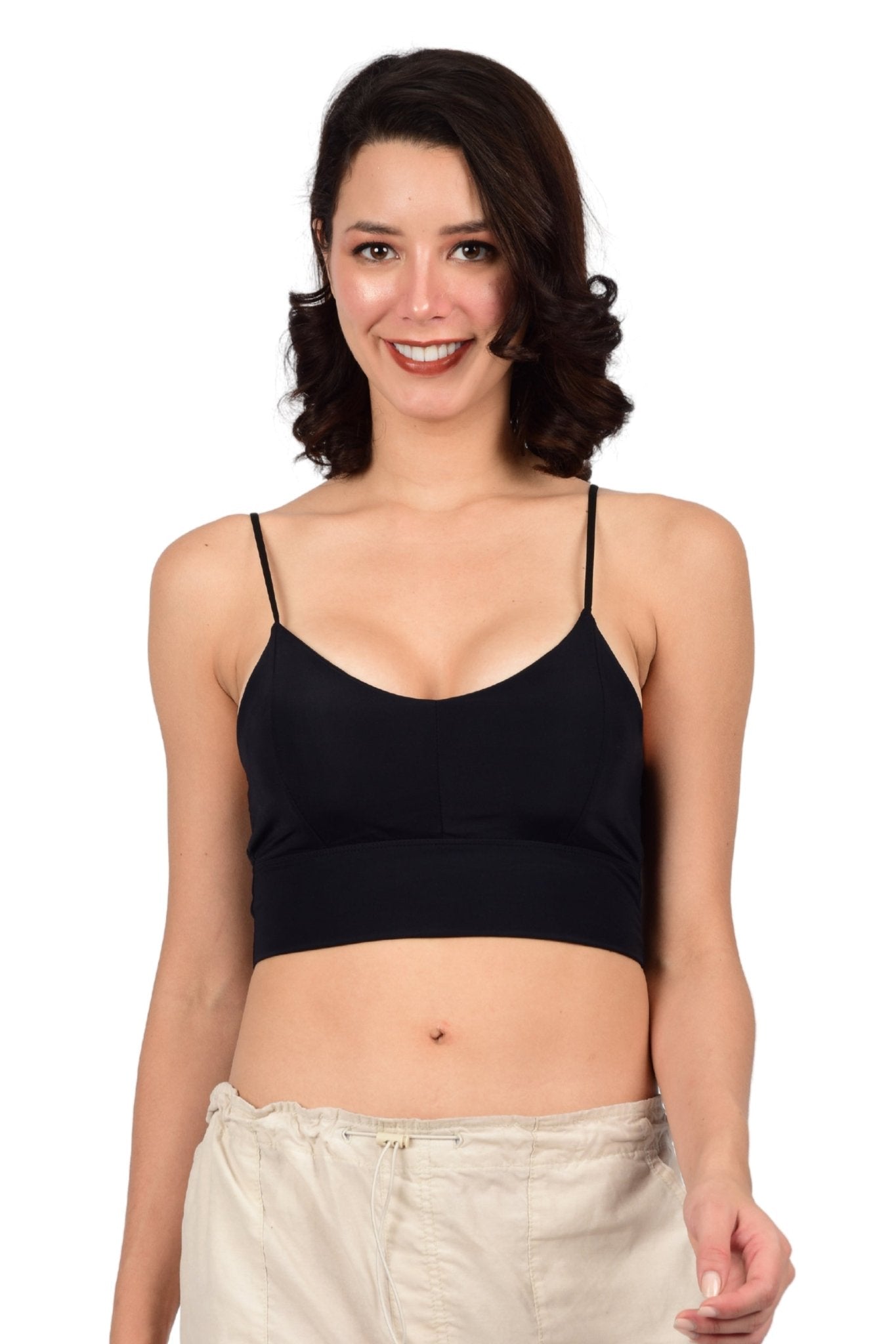 Bare Dezire Lightly Padded Non Wired Full Coverage Cami Top For Women - Bare Dezire