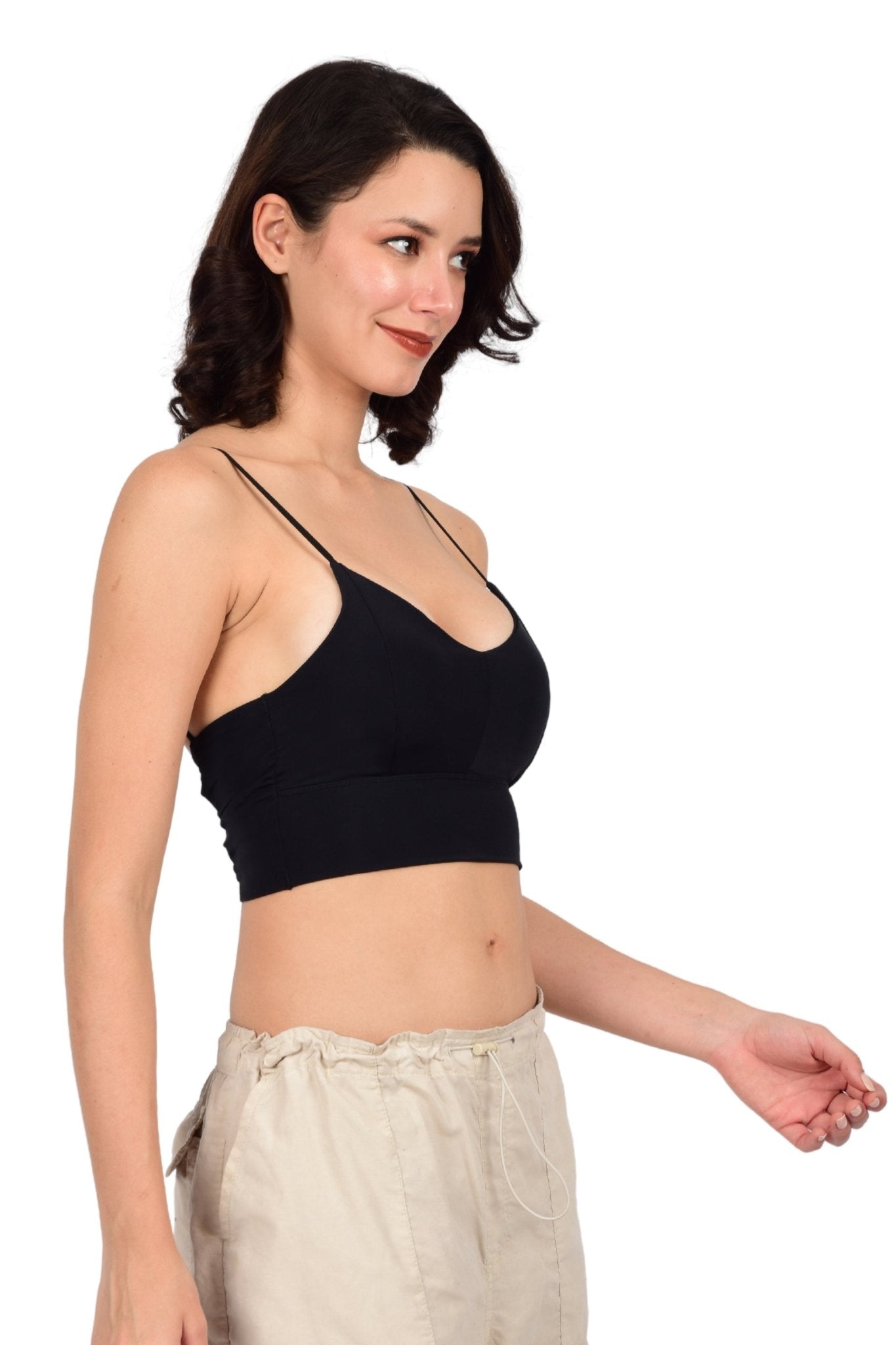 Bare Dezire Lightly Padded Non Wired Full Coverage Cami Top For Women - Bare Dezire