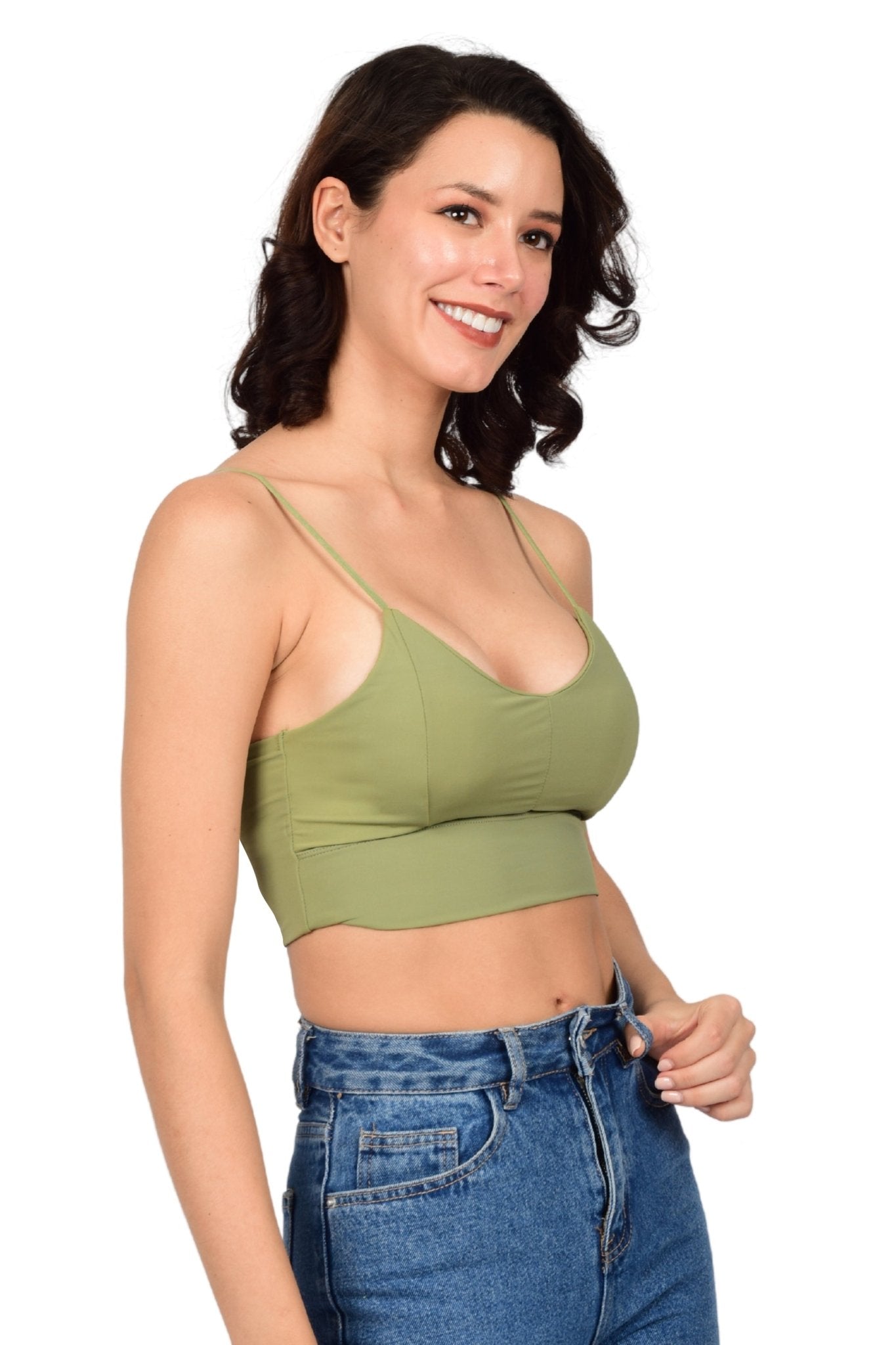 Bare Dezire Lightly Padded Non Wired Full Coverage Cami Top For Women - Bare Dezire