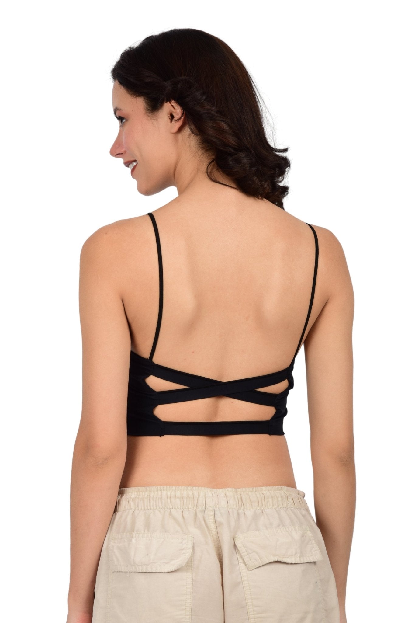 Bare Dezire Lightly Padded Non Wired Full Coverage Cami Top For Women - Bare Dezire