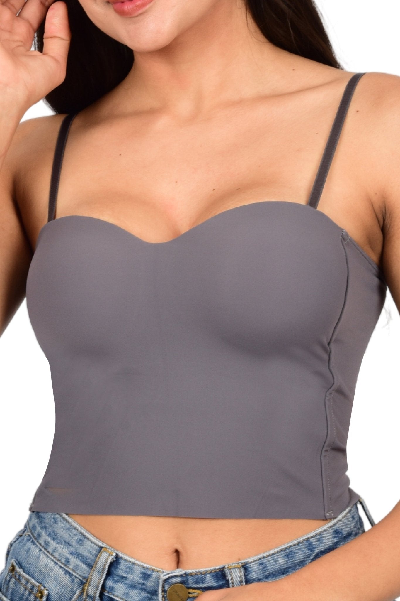 Bare Dezire Lightly Padded Polyamide Cami Top For Women - Bare Dezire