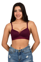 Bare Dezire Lightly Padded Seamless T-shirt Bra for Women - Bare Dezire