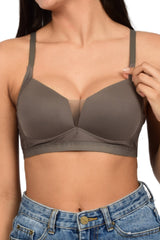 Bare Dezire Lightly Padded Seamless T-shirt Bra for Women - Bare Dezire