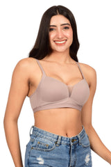 Bare Dezire Lightly Padded Seamless T-shirt Bra for Women - Bare Dezire