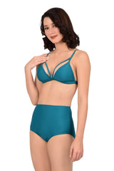 Bare Dezire Lightly Padded Two Piece High Waisted Bikini Swimsuit Set for women - Bare Dezire