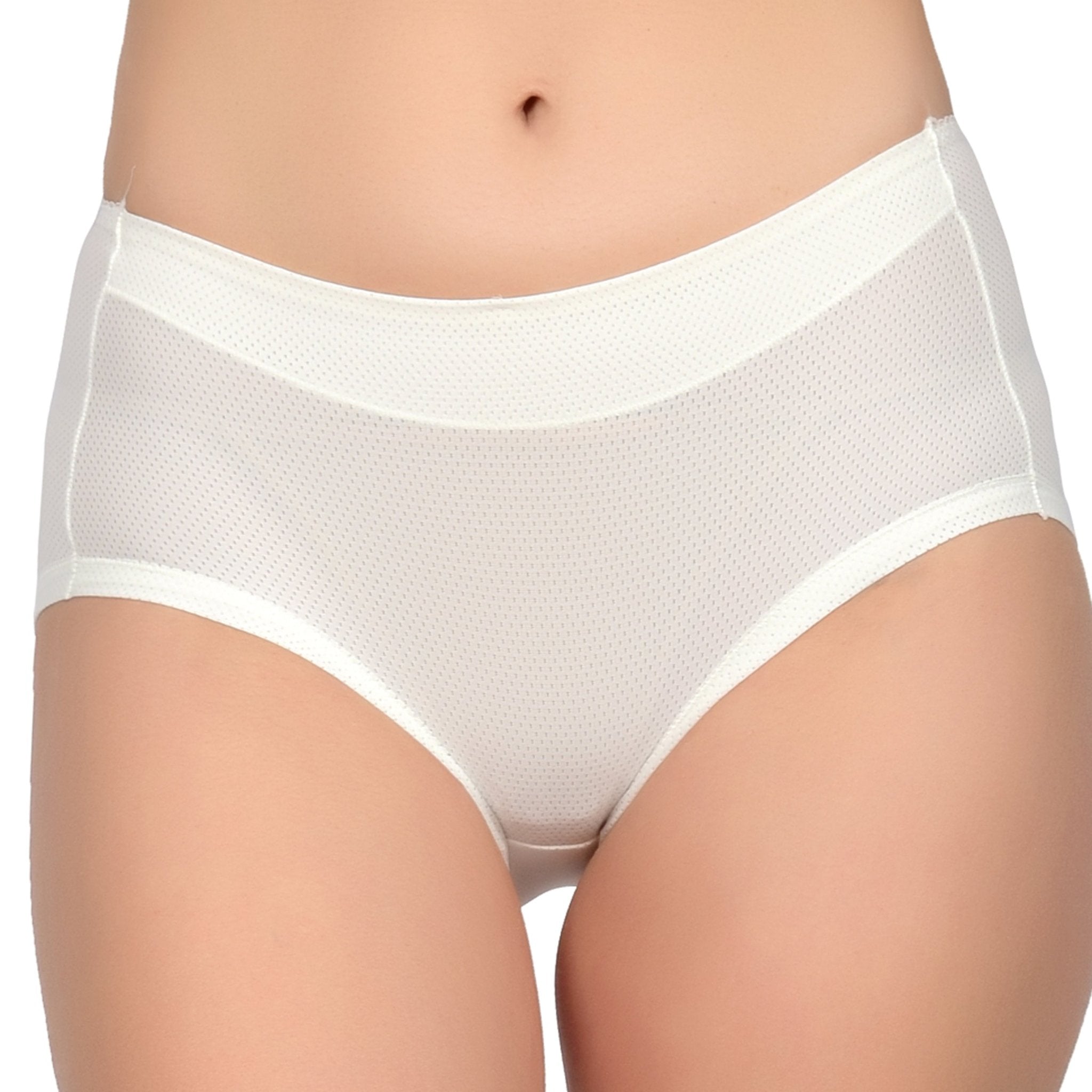 Bare Dezire Medium Cut Comfortable Cotton Fabric High Waist Panty for Women - Bare Dezire