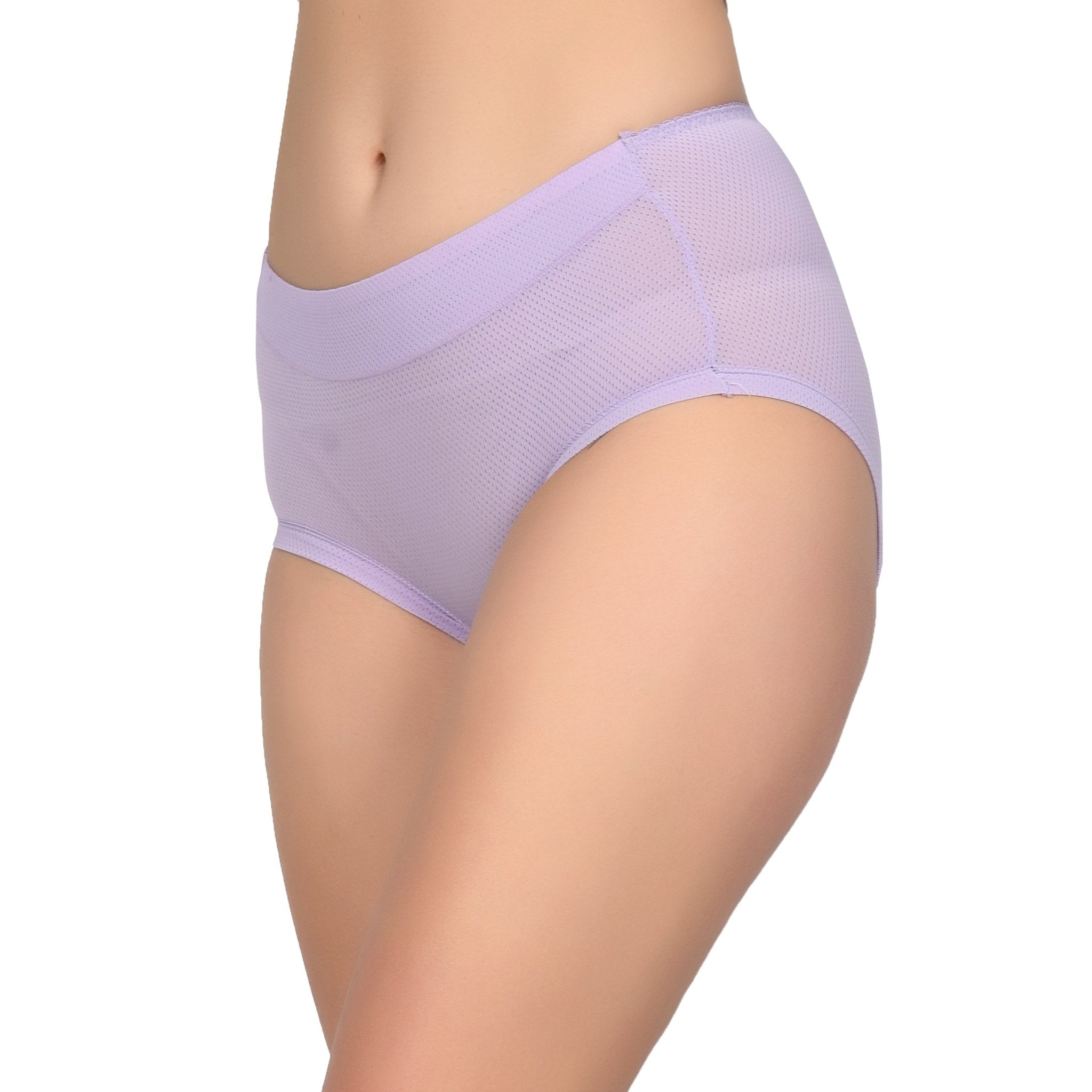 Bare Dezire Medium Cut Comfortable Cotton Fabric High Waist Panty for Women - Bare Dezire