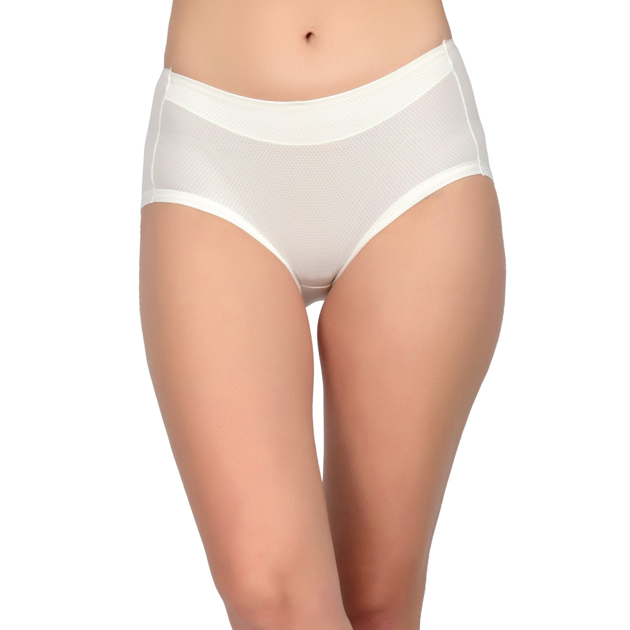 Bare Dezire Medium Cut Comfortable Cotton Fabric High Waist Panty for Women - Bare Dezire