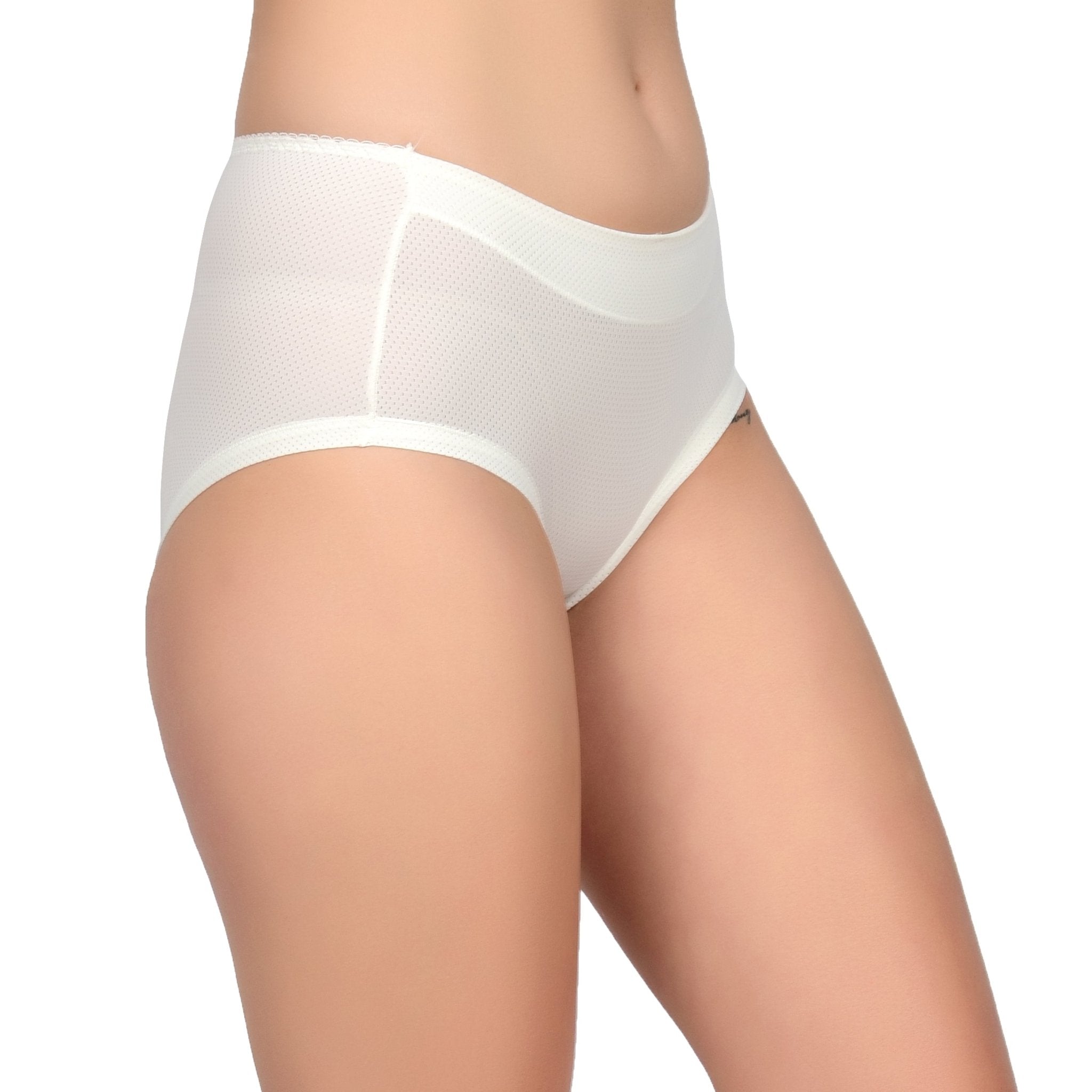 Bare Dezire Medium Cut Comfortable Cotton Fabric High Waist Panty for Women - Bare Dezire