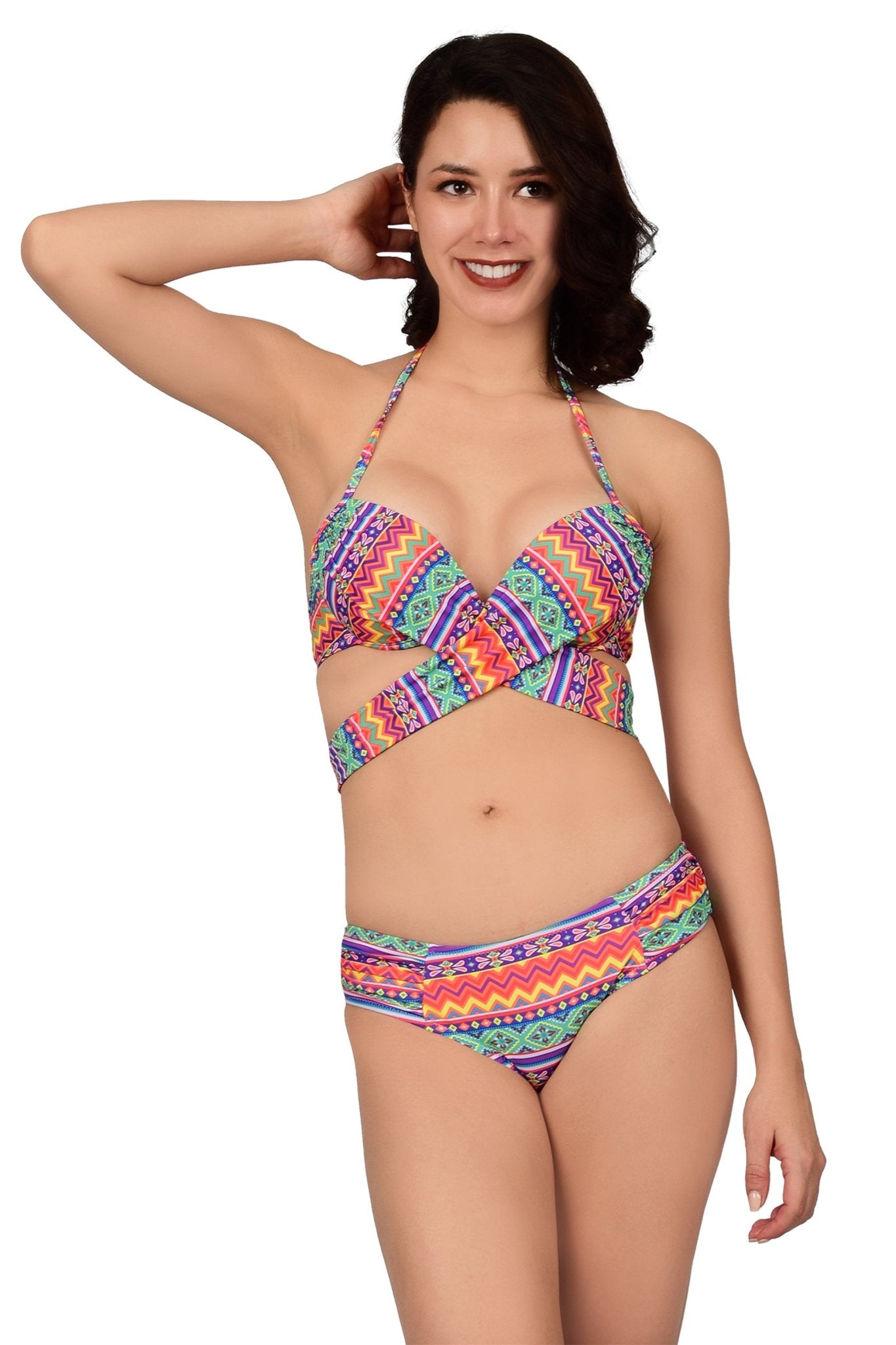 Bare Dezire Multi Colour Printed Swimwear Bikini Set for Women - Bare Dezire