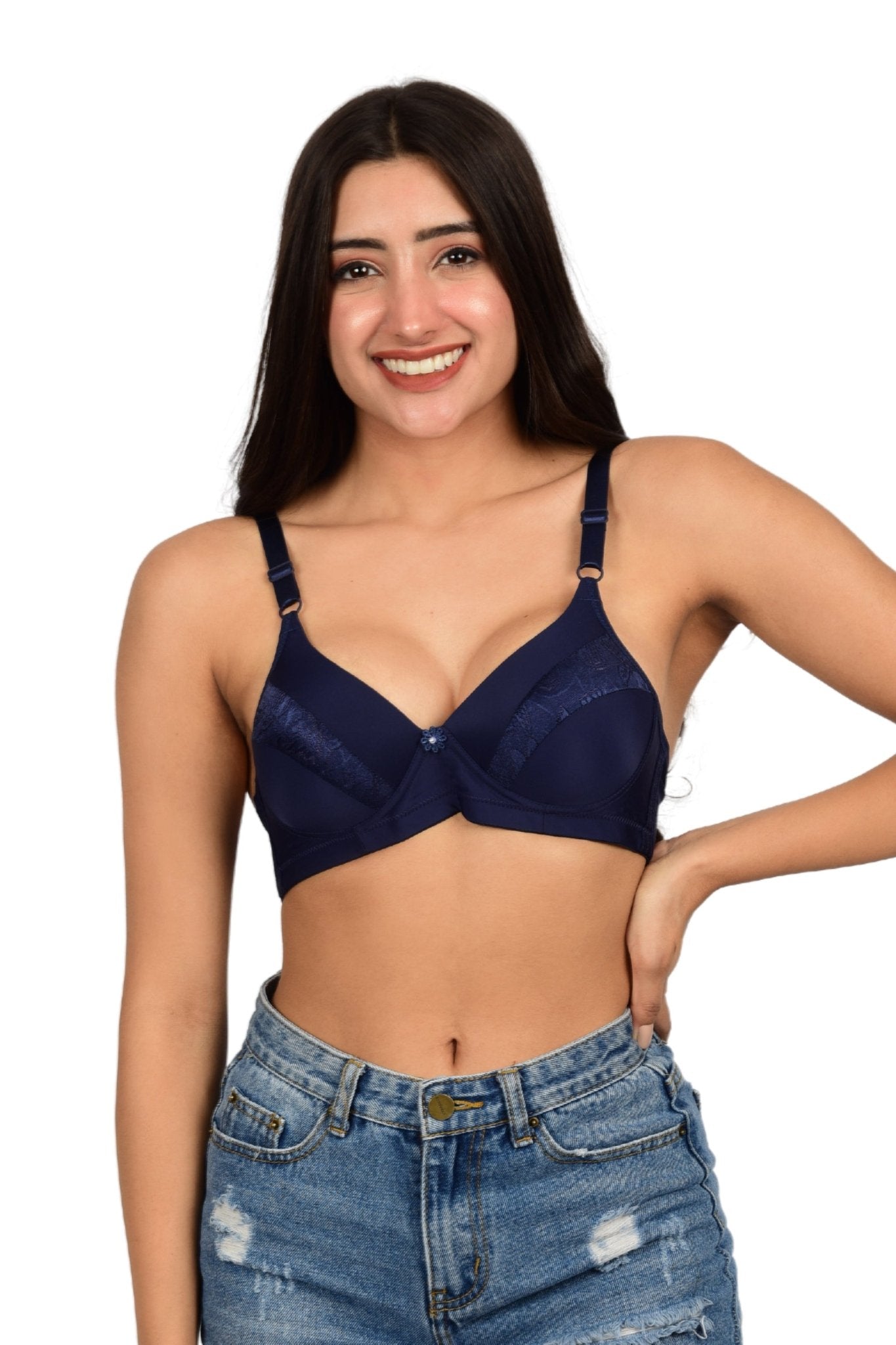 Bare Dezire Non - Wired Beautifully Designed T Shirt Bra for Women - Bare Dezire