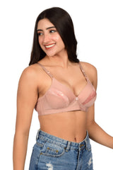 Bare Dezire Non - Wired Beautifully Designed T Shirt Bra for Women - Bare Dezire