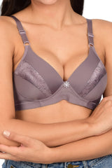 Bare Dezire Non - Wired Beautifully Designed T Shirt Bra for Women - Bare Dezire