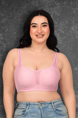 Bare Dezire Padded Full Coverage Wirefree Plus Size T-Shirt Bra for Women - Bare Dezire