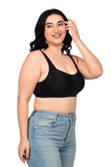 Bare Dezire Padded Full Coverage Wirefree Plus Size T-Shirt Bra for Women - Bare Dezire