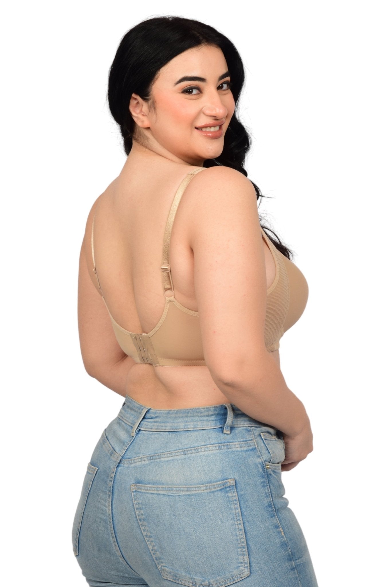 Bare Dezire Padded Full Coverage Wirefree Plus Size T-Shirt Bra for Women - Bare Dezire