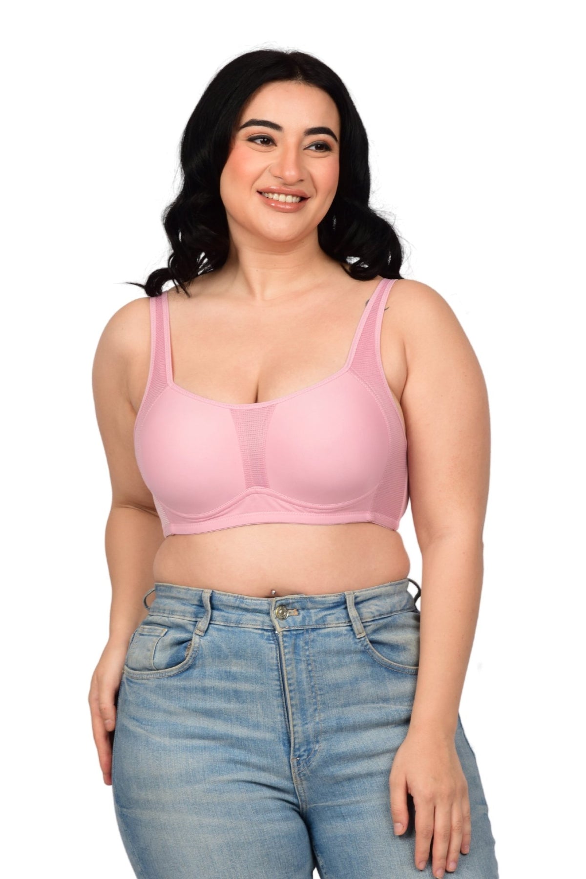 Bare Dezire Padded Full Coverage Wirefree Plus Size T-Shirt Bra for Women - Bare Dezire