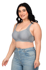 Bare Dezire Padded Full Coverage Wirefree Plus Size T-Shirt Bra for Women - Bare Dezire