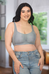 Bare Dezire Padded Full Coverage Wirefree Plus Size T-Shirt Bra for Women - Bare Dezire