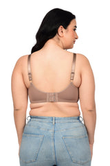 Bare Dezire Padded Full Coverage Wirefree Plus Size T-Shirt Bra for Women - Bare Dezire