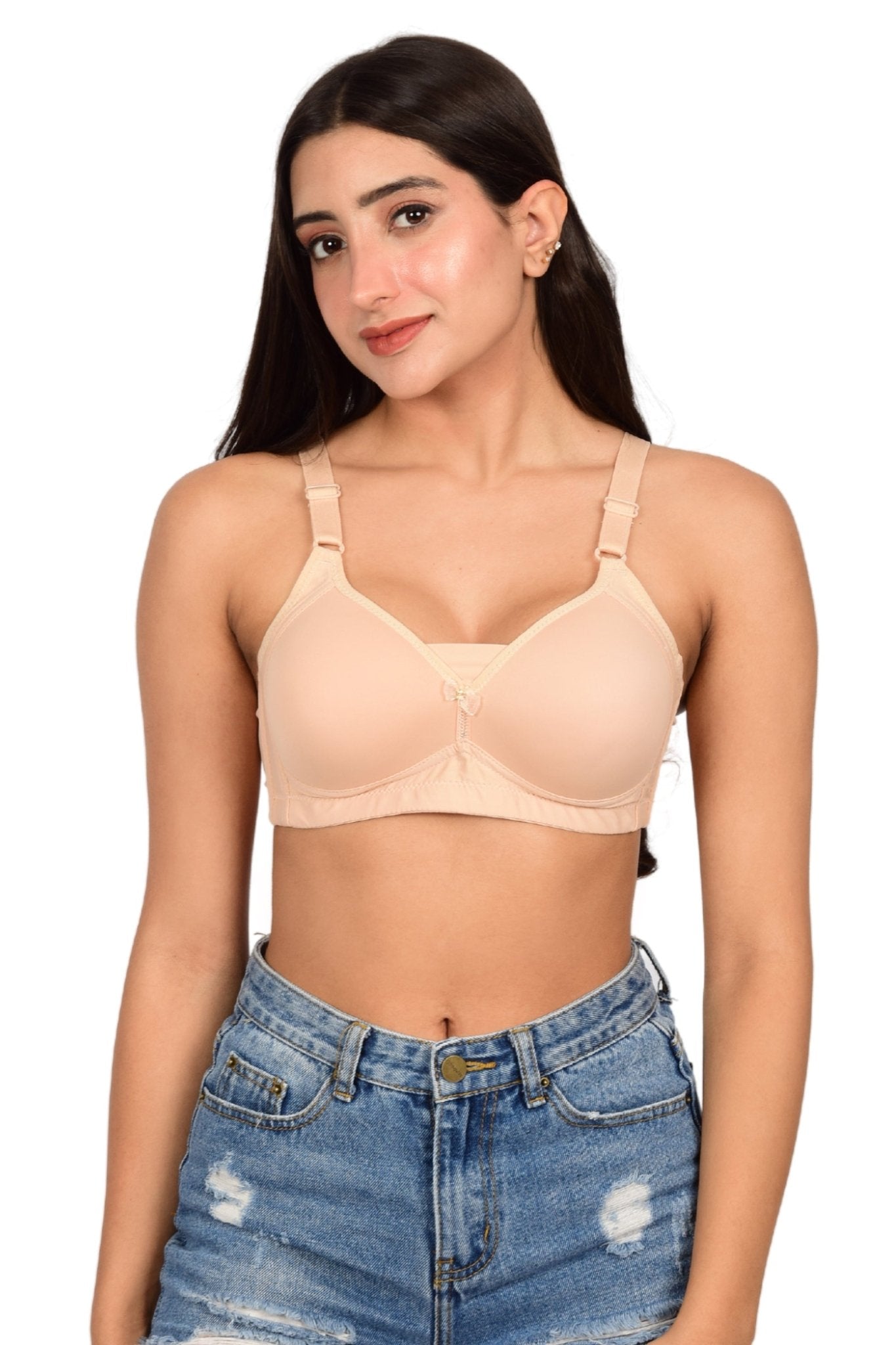 Bare Dezire Padded Non Wired Full Coverage Pushup Bra for Women - Bare Dezire