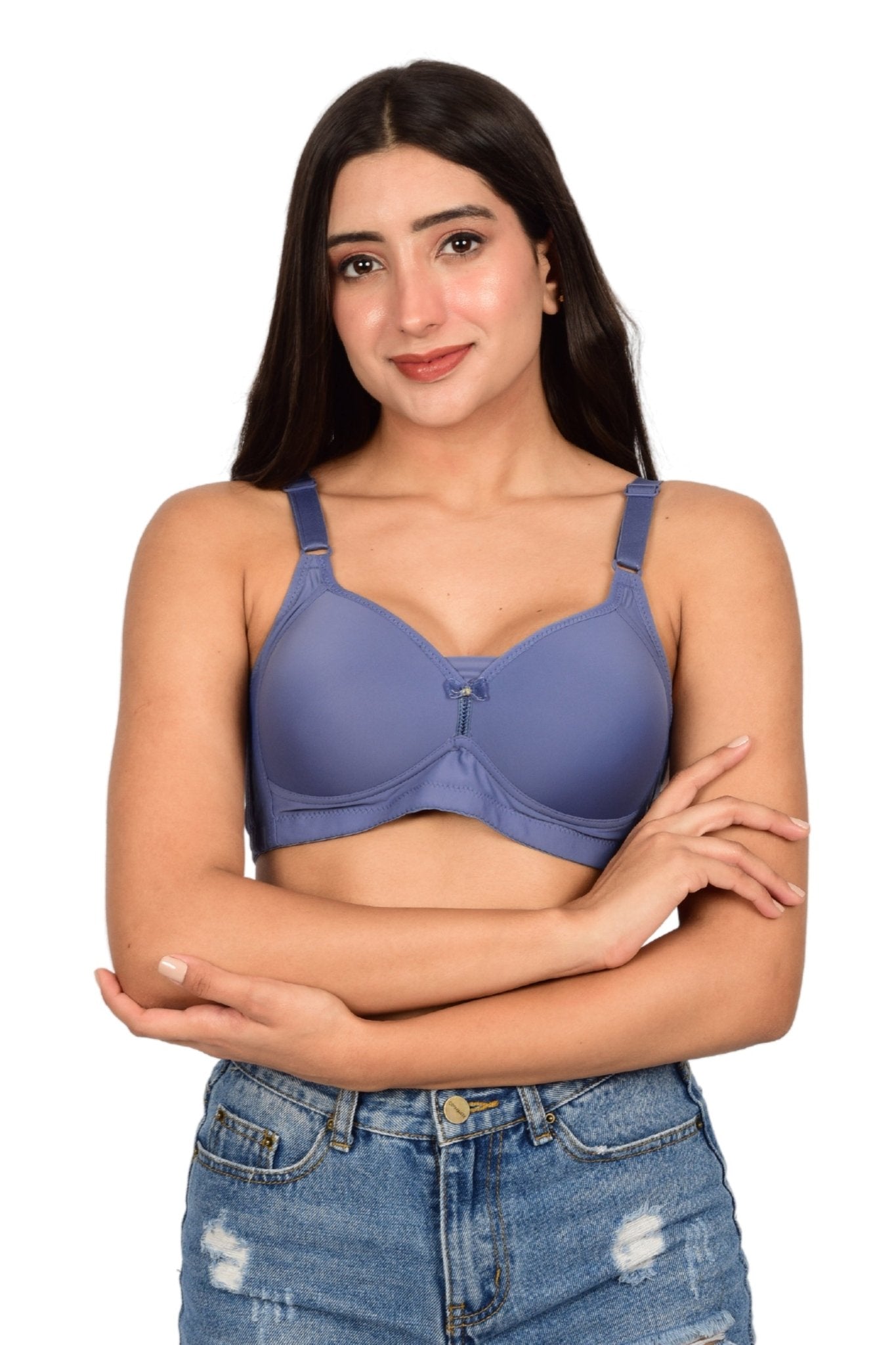 Bare Dezire Padded Non Wired Full Coverage Pushup Bra for Women - Bare Dezire