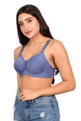 Bare Dezire Padded Non Wired Full Coverage Pushup Bra for Women - Bare Dezire