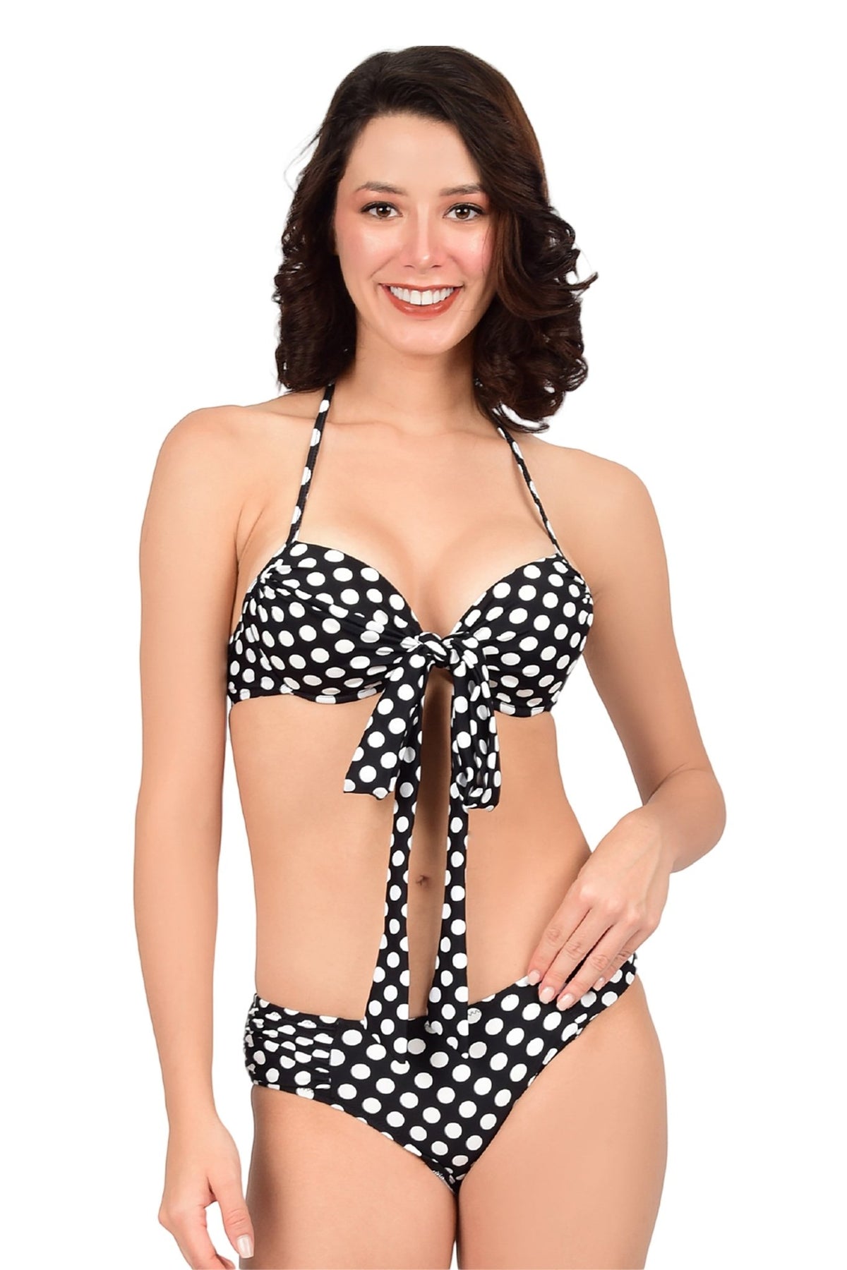 Bare Dezire Polka Printed Swim Bikini Set Perfect for Any Beach Look for women - Bare Dezire