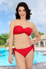 Bare Dezire Polyamide Strapless Bandeau Swim Bikini Set for Women - Bare Dezire