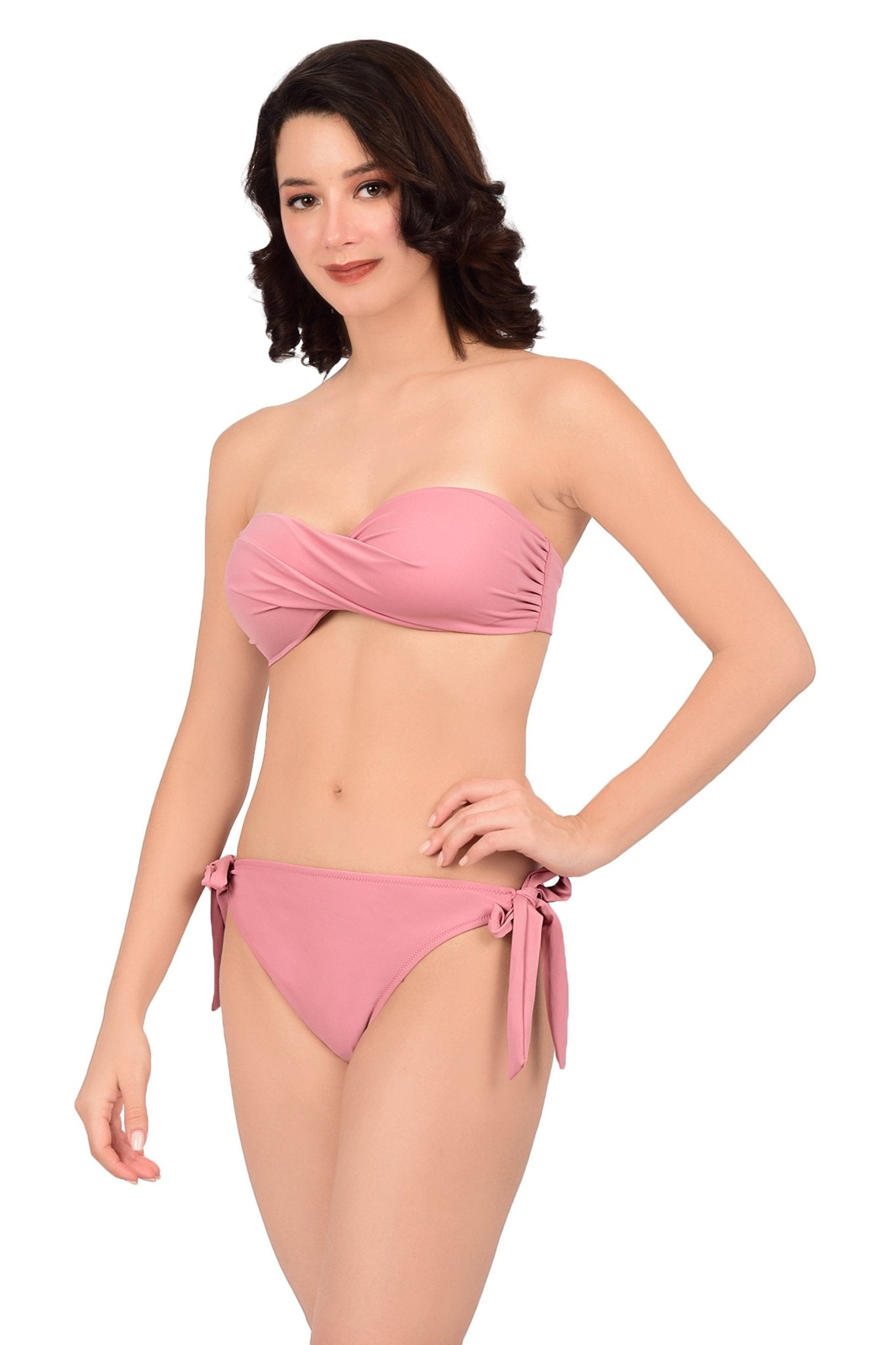 Bare Dezire Polyamide Strapless Bandeau Swim Bikini Set for Women - Bare Dezire