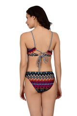 Bare Dezire Printed Swim Bikini set Cross Back Style Design for Women - Bare Dezire