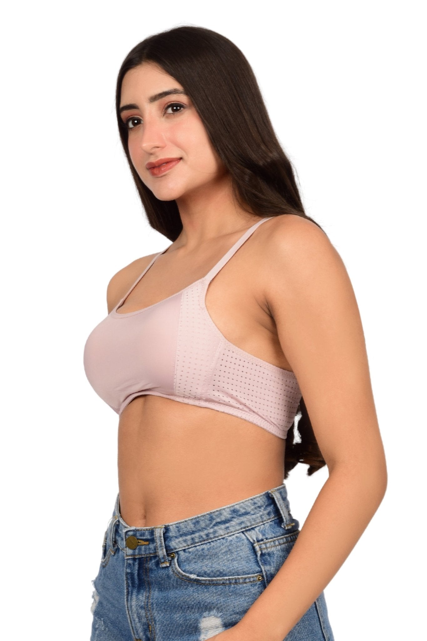 Bare Dezire Seamless Lightly Padded Sports bra for Women - Bare Dezire