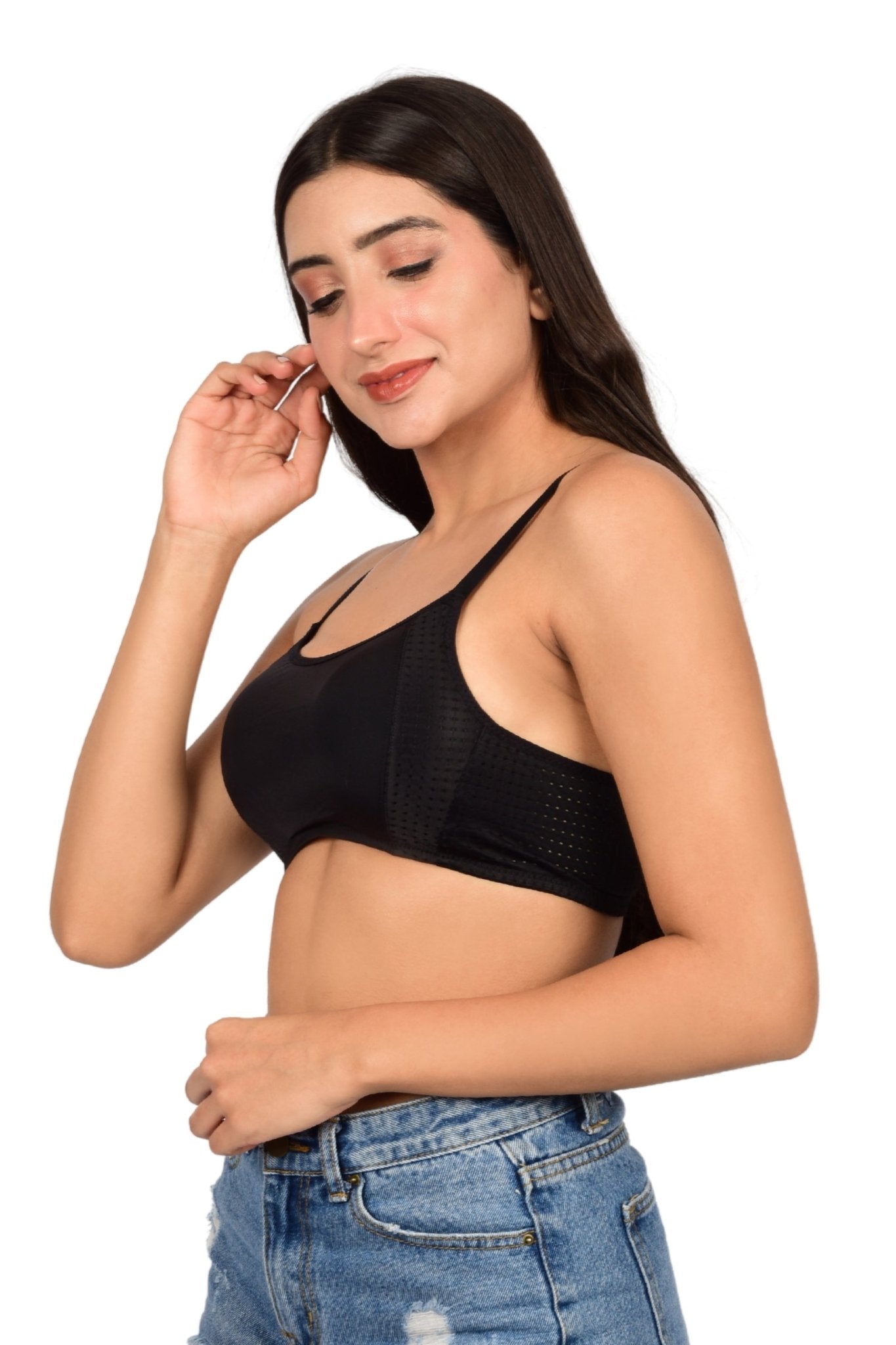 Bare Dezire Seamless Lightly Padded Sports bra for Women - Bare Dezire