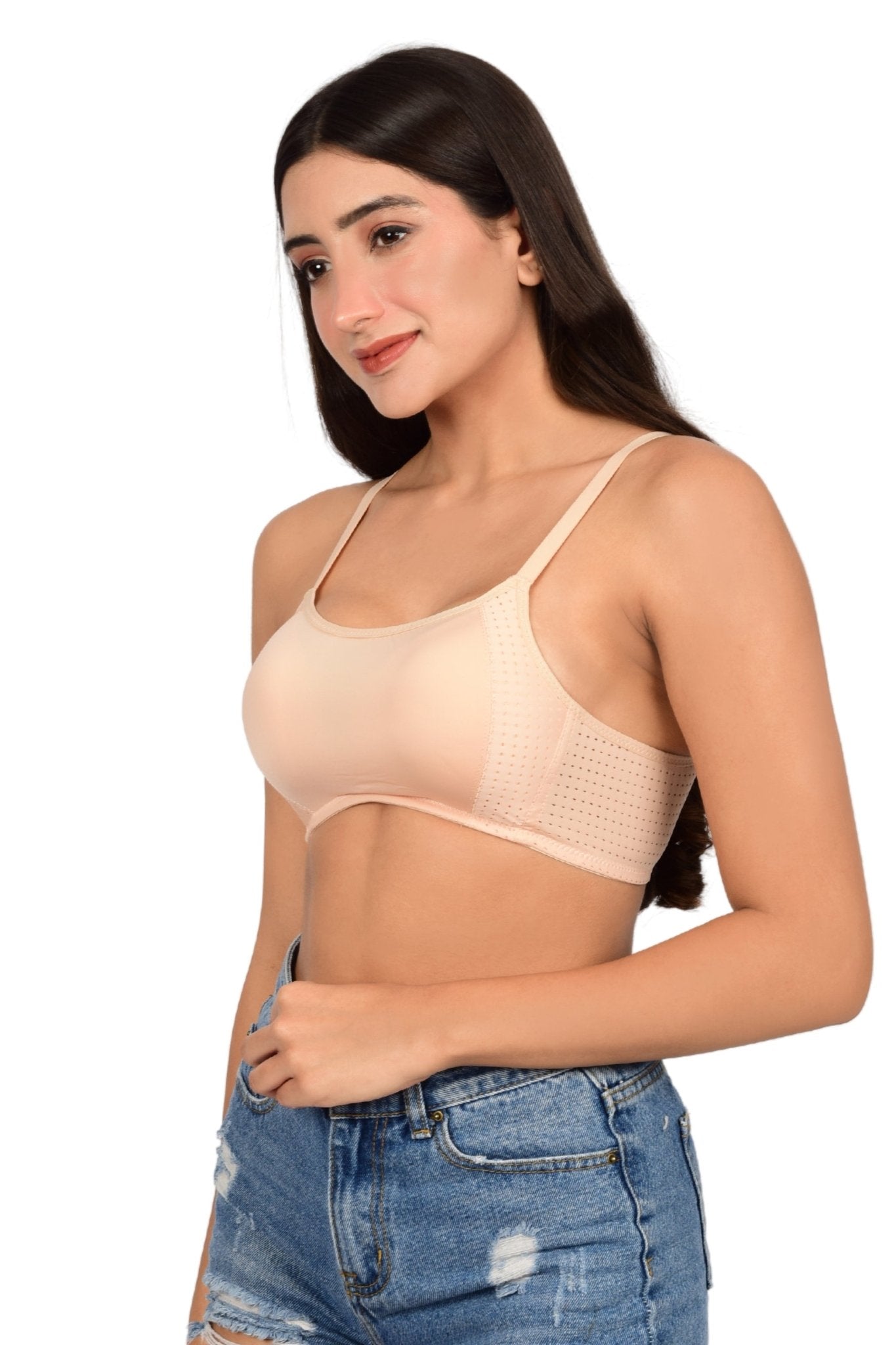 Bare Dezire Seamless Lightly Padded Sports bra for Women - Bare Dezire